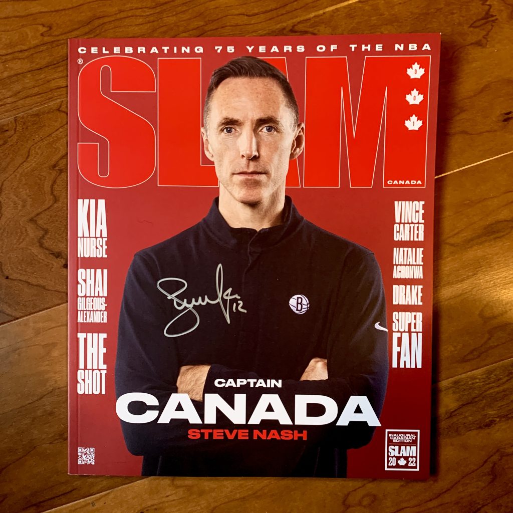 Autographed SLAM Canada Debut Edition, ft. Steve Nash image 0