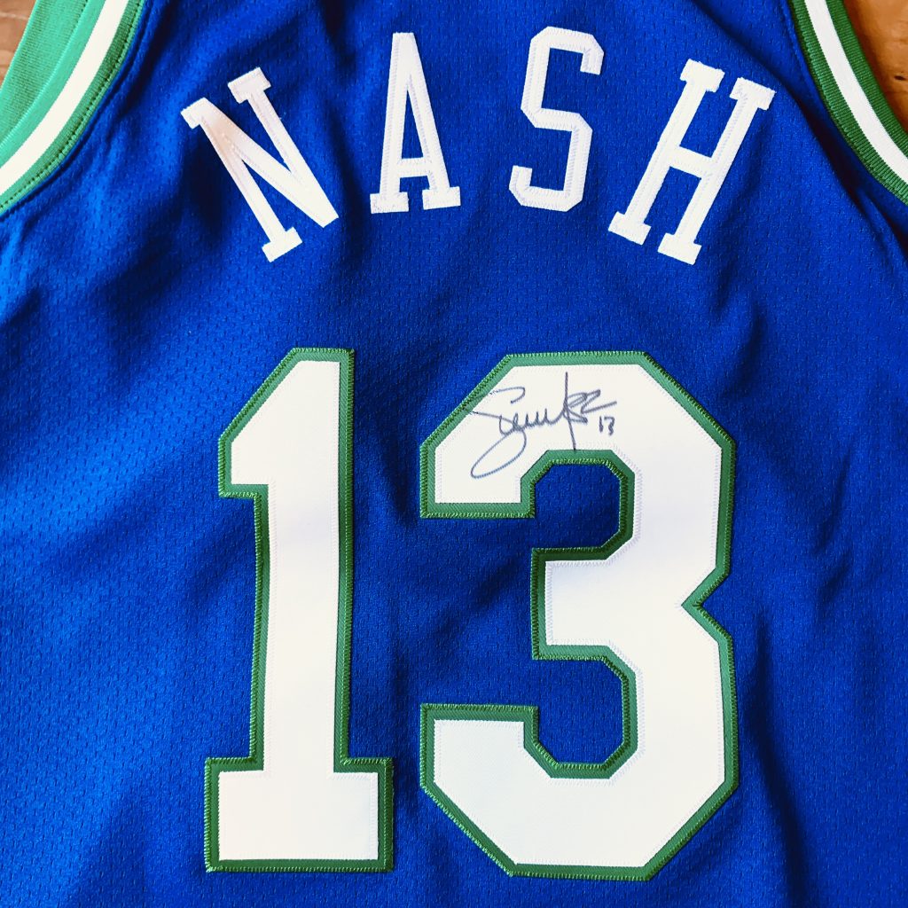 Autographed Steve Nash Dallas Mavericks #13 Authentic Jersey image 0