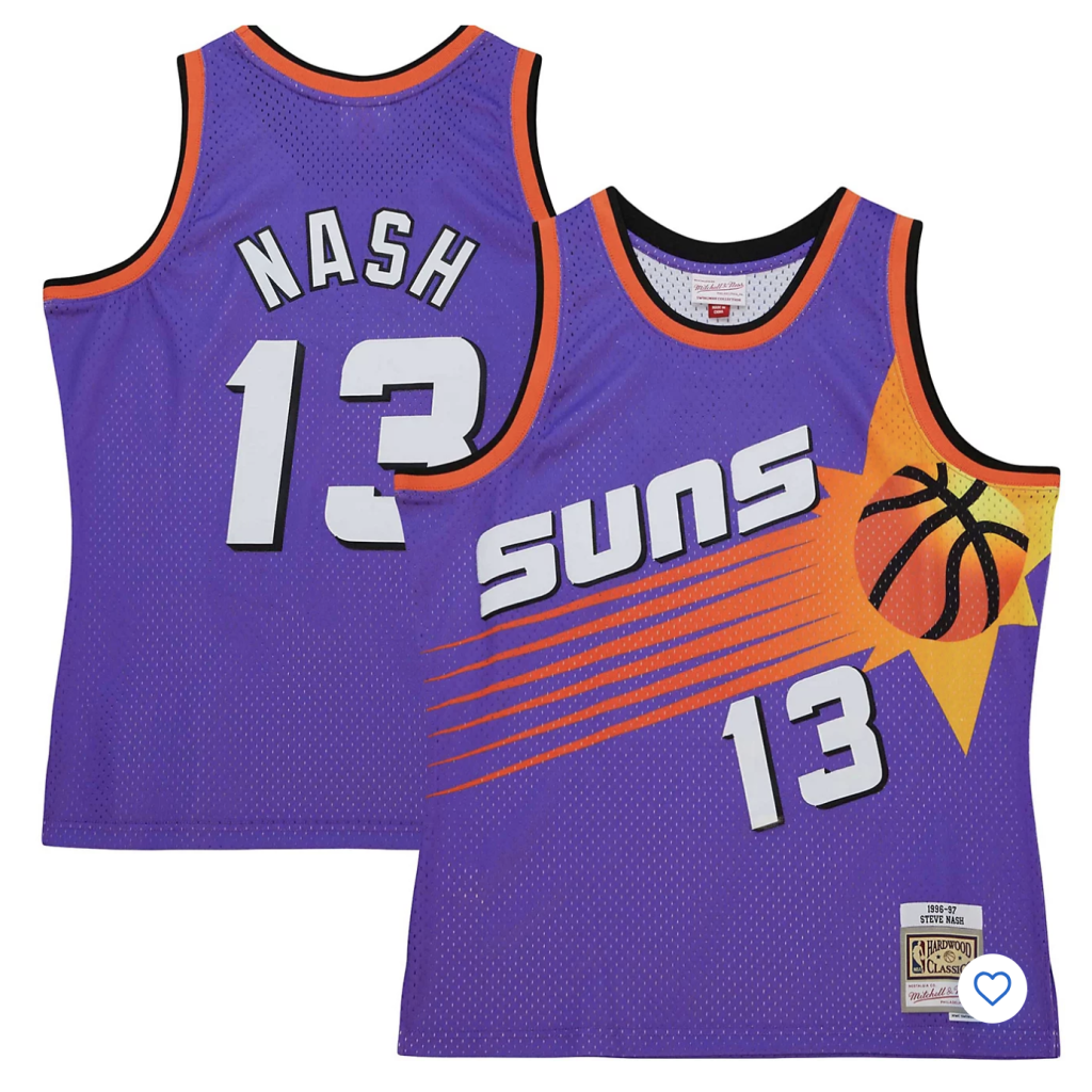 Autographed Steve Nash Phoenix Suns #13 Tropical Swingman Jersey image 5