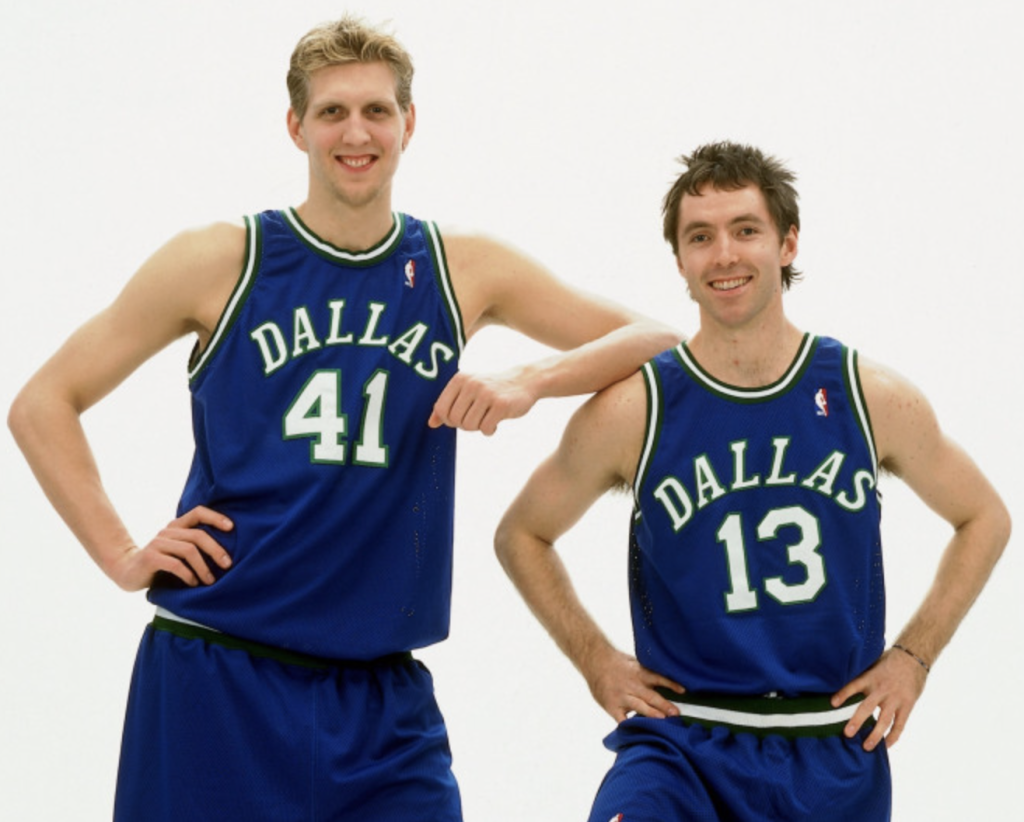 Autographed Steve Nash Dallas Mavericks #13 Hardwood Classics Split Swingman Jersey image 7