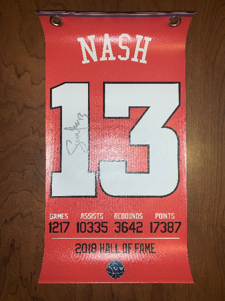 Autographed Steve Nash Mini Banner