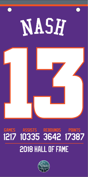 Autographed Steve Nash Mini Banner