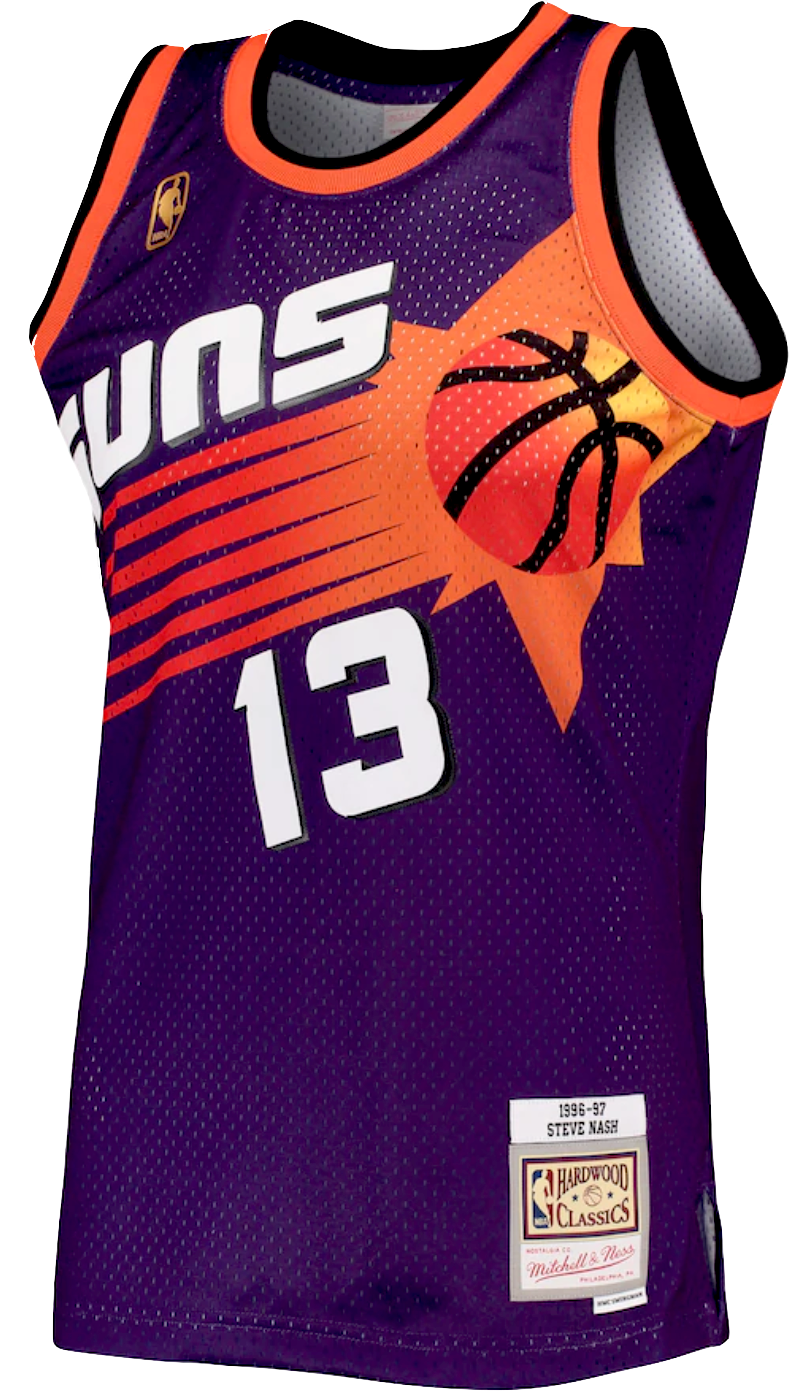 Autographed Steve Nash Retro Suns #13 Swingman Jersey
