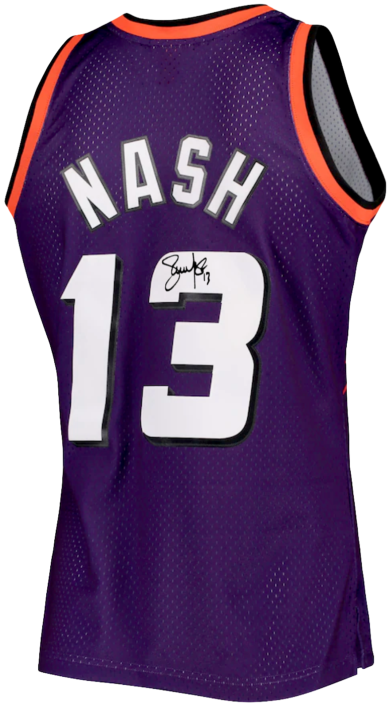 Autographed Steve Nash Retro Suns #13 Swingman Jersey