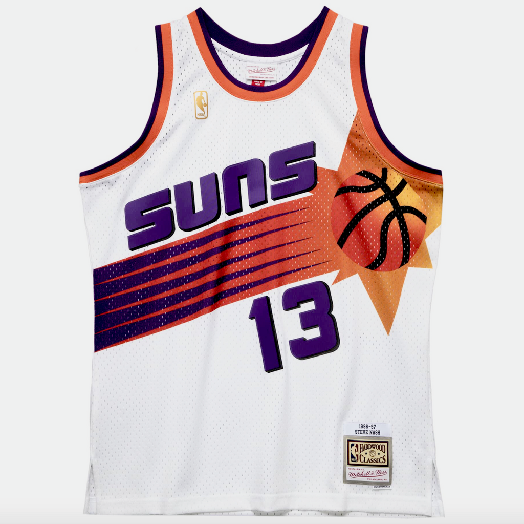Autographed Steve Nash Retro Suns #13 Swingman Jersey