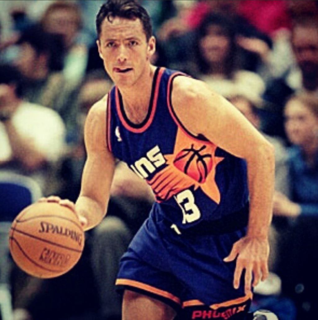 Autographed Steve Nash Retro Suns #13 Swingman Jersey