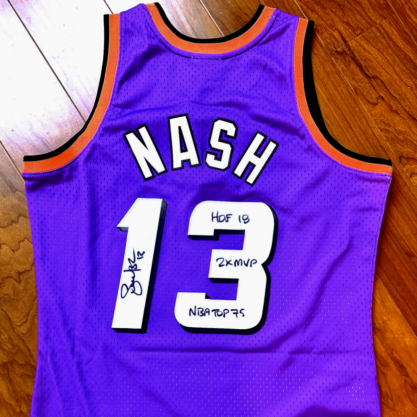 Autographed Steve Nash Phoenix Suns #13 Tropical Swingman Jersey image 1