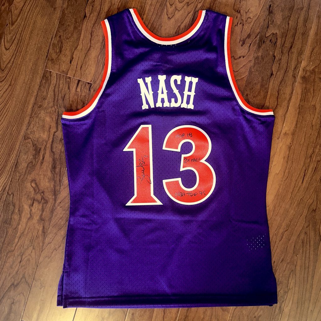 Autographed Steve Nash Phoenix Suns #13 Retro Tribute Swingman Jersey image 2