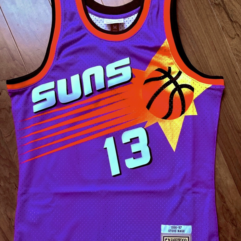 Autographed Steve Nash Phoenix Suns #13 Tropical Swingman Jersey image 0