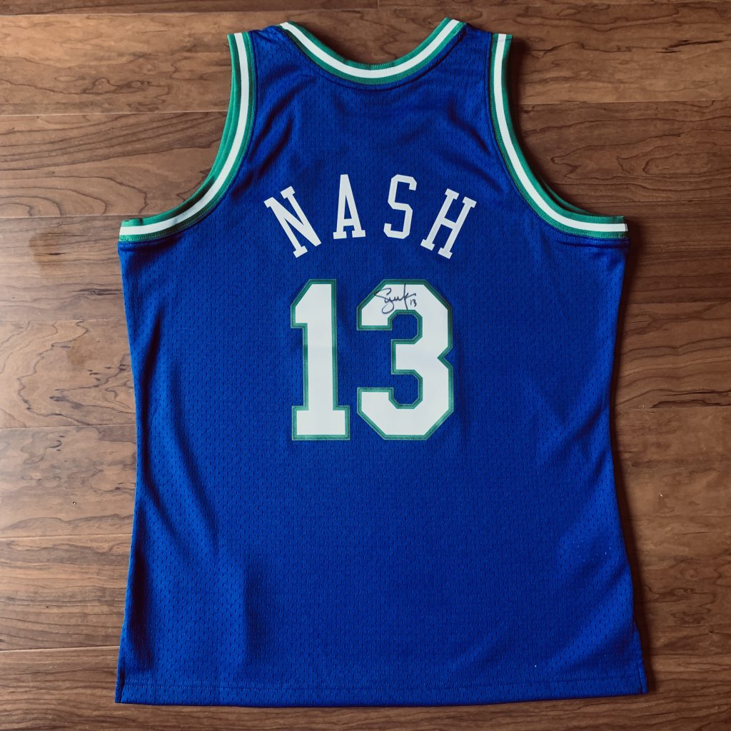 Autographed Steve Nash Dallas Mavericks #13 Swingman Jersey image 0