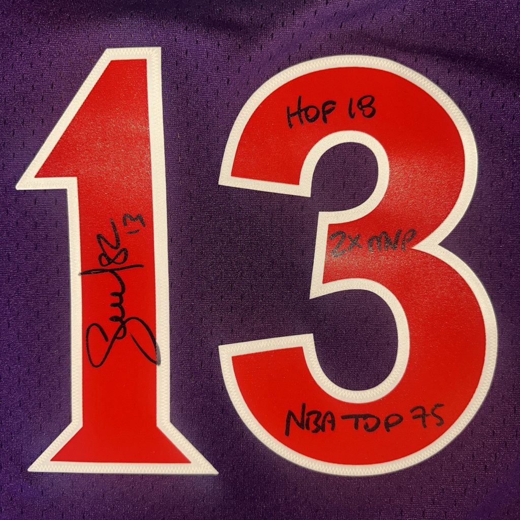 Autographed Steve Nash Phoenix Suns #13 Retro Tribute Swingman Jersey image 3