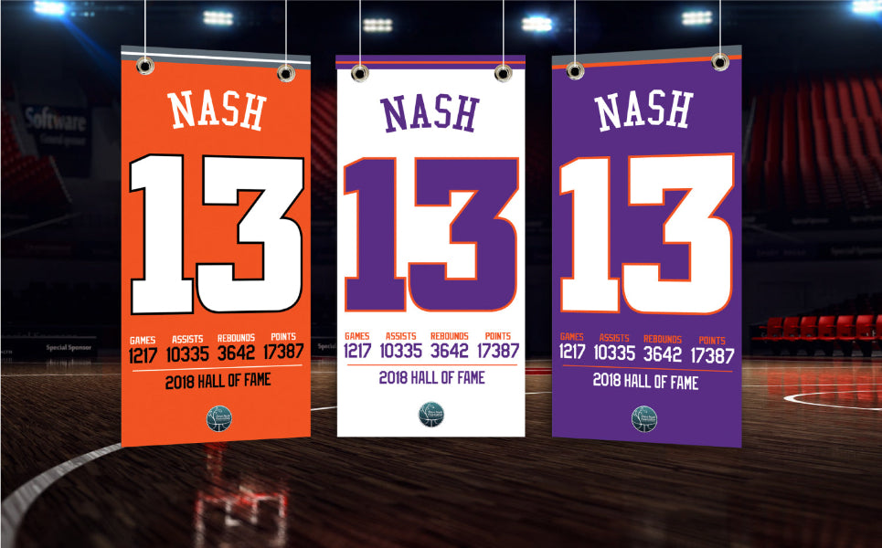 Autographed Steve Nash Mini Banner